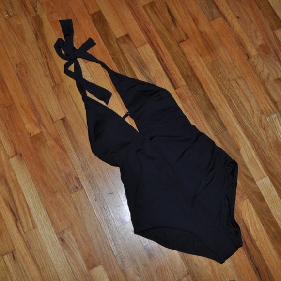 Sunn Lab Swim Other - New SUNN LAB SWIM Plunge Halter One Piece sz S NWT